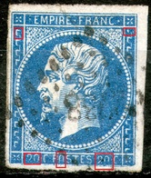 France,1854,20c,Y&T#14,error Shown On Scan,as Scan - Zonder Classificatie