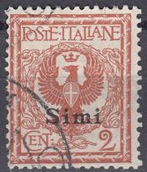 ITALIA - SIMI - 1912 - Unificato 1, Usato. - Egeo (Simi)