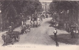 PARIS. BOULEVAR DES ITALIENS. LL. CHARRIOT VINTAGE VIEW D'EPOQUE. CPA CIRCA 1905s - BLEUP - Champs-Elysées