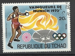 Tchad N° 275A   Vainqueurs Aux Jeux Olympiques De Munich  En 1972  Boxe   Stevenson   Cuba    Oblitéré TB    - Boxe
