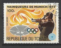 Tchad PA N° 142A Vainqueurs Aux Jeux Olympiques De Munich 1972  Scalzone Italie  Tir    Oblitéré TB  - Tiro (armas)