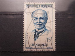 VEND BEAU TIMBRE DE FRANCE N° 1144 , TRAIT BLANC SUR LE FRONT !!! - Used Stamps