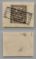ANTICHI STATI - MODENA - 1852 - 25 Cent (4) Usato Su Frammento (90) - Otros & Sin Clasificación