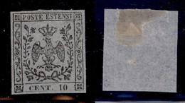 ANTICHI STATI - MODENA - 1857 - Segnatasse - 10 Cent (4) - Senza Gomma (30) - Other & Unclassified