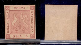 ANTICHI STATI - NAPOLI - 1898 - Ristampe - 5 Grana (R3) Con Margini Stretti - Senza Gomma - Andere & Zonder Classificatie