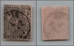 ANTICHI STATI - PARMA - 1852 - 15 Cent (3 B - Greca Destra Larga) - Usato - Appena Corto In Verticale A Sinistra (300) - Sonstige & Ohne Zuordnung