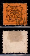 ANTICHI STATI - PONTIFICIO - 1868 - 10 Cent (26) - Usato (25) - Andere & Zonder Classificatie