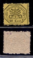 ANTICHI STATI - PONTIFICIO - 1868 - 40 Cent (29) - Gomma Originale (4) - Altri & Non Classificati