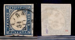 ANTICHI STATI - SARDEGNA - 1860 - 20 Cent (15 C - Cobalto Grigio) - Usato (60) - Other & Unclassified