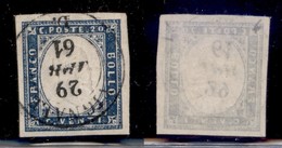 ANTICHI STATI - SARDEGNA - 1861 - 20 Cent (15 Dc) Usato A Vignale - Altri & Non Classificati