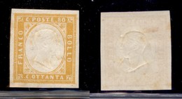 ANTICHI STATI - SARDEGNA - 1860 - 80 Cent (17 B) - Gomma Originale (80) - Sonstige & Ohne Zuordnung