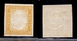 ANTICHI STATI - SARDEGNA - 1860 - 80 Cent (17 B) - Gomma Originale (80) - Otros & Sin Clasificación