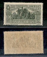 REGNO - REGNO - 1930 - 10 + 2.5o Lire Virgilio (290) - Gomma Integra (187.5) - Altri & Non Classificati