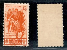 REGNO - REGNO - 1934 - 1.75 + 1 Lira Medaglie Al Valore (374) - Gomma Integra (55) - Andere & Zonder Classificatie
