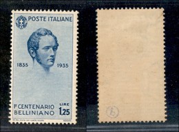 REGNO - REGNO - 1935 - 1.25 Lire Bellini (391) - Gomma Originale (50) - Andere & Zonder Classificatie