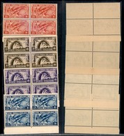 REGNO - REGNO - 1936 - Fiera Di Milano (394/397) - Serie Completa In Quartine Bordo Di Foglio - Gomma Integra (90) - Sonstige & Ohne Zuordnung