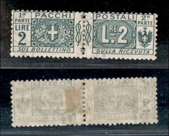 REGNO - REGNO - 1914 - 2 Lire Pacchi Postali (13) - Gomma Originale (60) - Other & Unclassified