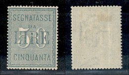 REGNO - REGNO - 1884 - 50 Lire Segnatasse (15) - Gomma Originale (150) - Other & Unclassified