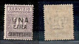 REGNO - REGNO - 1925 - 1 Lira Su 90 Cent Servizio Commissioni (6) - Gomma Originale (130) - Other & Unclassified