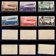 COLONIE - CIRENAICA - 1933 - Zeppelin (12/17 Aerea) - Serie Completa - Gomma Originale - Lievi Tracce Di Linguella - Altri & Non Classificati