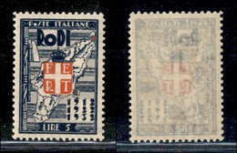 COLONIE - EGEO - 1932 - 5 Lire Ventennale (72) - Gomma Integra (75) - Sonstige & Ohne Zuordnung