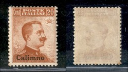 COLONIE - EGEO - Calino - 1917 - 20 Cent Michetti (9) - Gomma Originale (140) - Sonstige & Ohne Zuordnung