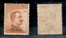 COLONIE - EGEO - Simi - 1921/1922 - 20 Cent Michetti (11) - Gomma Originale (110) - Altri & Non Classificati