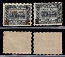 COLONIE - ERITREA - 1916 - Soggetti Africani (45/46) - Serie Completa - Gomma Integra (45) - Andere & Zonder Classificatie