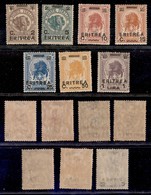 COLONIE - ERITREA - 1922 - Soprastampati (54/60) - Serie Completa - Gomma Originale (100) - Sonstige & Ohne Zuordnung
