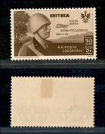 COLONIE - ERITREA - 1934 - 50 + 10 Cent Volo Roma Mogadiscio (8 Aerea) - Gomma Originale (20) - Other & Unclassified