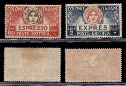 COLONIE - ERITREA - 1924 - Espressi (4/5) - Serie Completa - Gomma Originale (36) - Sonstige & Ohne Zuordnung