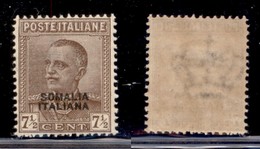 COLONIE - SOMALIA - 1928 - 7 E 1/2 Cent Parmeggiani (116) - Gomma Integra (150) - Andere & Zonder Classificatie