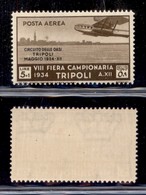 COLONIE - TRIPOLITANIA - 1934 - 5 Lire + 1 Lira Circuito Delle Oasi (36 Aerea) - Gomma Originale (50) - Sonstige & Ohne Zuordnung