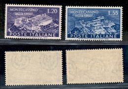 REPUBBLICA - REPUBBLICA - 1951 - Montecassino (664/665) - Serie Completa - Gomma Integra (110) - Other & Unclassified