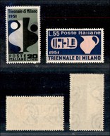 REPUBBLICA - REPUBBLICA - 1951 - Triennale Di Milano (666/667) - Serie Completa - Gomma Integra (70) - Andere & Zonder Classificatie