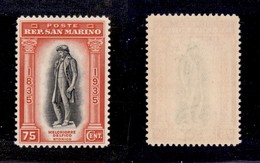 SAN MARINO - SAN MARINO - 1935 - 75 Cent Melchiorre Delfico (201) - Gomma Integra (45) - Altri & Non Classificati