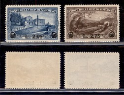 SAN MARINO - SAN MARINO - 1936 - S. Francesco Soprastampati (208/209) - Serie Completa - Gomma Integra (100) - Other & Unclassified