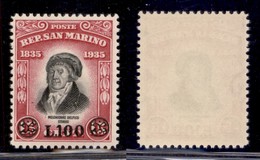 SAN MARINO - SAN MARINO - 1948 - 100 Lire Su 15 Cent Delfico (341) - Gomma Integra (140) - Andere & Zonder Classificatie