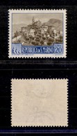 SAN MARINO - SAN MARINO - 1949/1950 - 20 Lire Paesaggi (351A) - Gomma Originale - Invisibile Traccia Di Linguella - Altri & Non Classificati