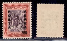 SAN MARINO - SAN MARINO - 1948 - 200 Lire Su 25 Lire Alberoniana (76 Aerea) - Gomma Integra (70) - Andere & Zonder Classificatie