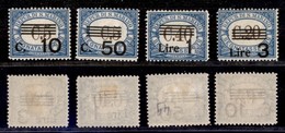 SAN MARINO - SAN MARINO - 1940 - Segnatasse Soprastampati (60/63) - Serie Completa - Gomma Originale (70) - Sonstige & Ohne Zuordnung