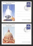 VATICANO - VATICANO - Cartoline Postali - 1949 - 13 Lire Vedute II Tiratura (C8-1/2) - Due Diverse FDC 1.3.1949 (100) - Altri & Non Classificati