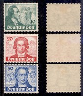 ESTERO - GERMANIA-BERLINO - 1949 - Goethe (61/63) - Serie Completa - Gomma Originale - Other & Unclassified