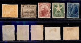 ESTERO - HAWAII - 1894 - Vedute (57/61) - Serie Completa Gomma Originale - Andere & Zonder Classificatie