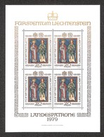 ESTERO - LIECHTENSTEIN - 1979 - Minifoglio Santi Patroni (734) - Gomma Integra - Andere & Zonder Classificatie