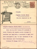 CARTOLINE - TESTATINA - Macchine Per Maglieria Walfredo Braccialini - Viaggiata FP - Sonstige & Ohne Zuordnung