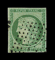 O EMISSION CERES 1849 - O - N°2 - 15c Vert - Petites Marges - Signé Claves - TB - 1849-1850 Ceres