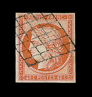 O EMISSION CERES 1849 - O - N°5 - 40c Orange - TB - 1849-1850 Cérès