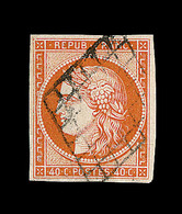 O EMISSION CERES 1849 - O - N°5 - 40c Orange - Signé Calves/ Daytere - TB - 1849-1850 Ceres