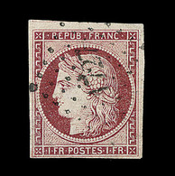 O EMISSION CERES 1849 - O - N°6 - Obl. PC 1727 - 3 Belles Marges - TB - 1849-1850 Ceres